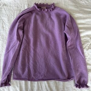 Women's Cashmere Purple Sweater